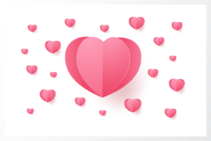 Love valentines crop-out design png