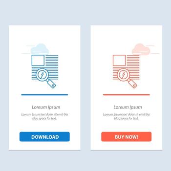 texto de línea zoom lectura azul y rojo descargar y comprar ahora plantilla de tarjeta de widget web vector