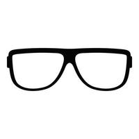 Eyeglasses without diopters icon, simple style. vector