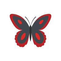 Spotted butterfly icon, flat style. vector