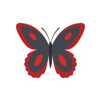 Spotted butterfly icon, flat style. vector