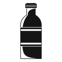 icono de botella de tomate, estilo simple vector