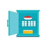 Product fridge icon, flat style vector