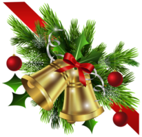 decoração de natal sininhos de natal ornamento de natal, natal, decoração de feriados, ramo. png
