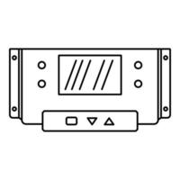 Digital panel icon, outline style vector