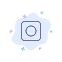 App Browser Maximize Blue Icon on Abstract Cloud Background vector