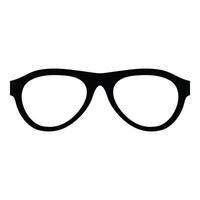 icono de gafas miopes, estilo simple. vector