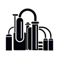 Chemical equipment icon, simple style vector