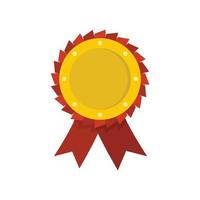 Award ribbon icon vector flat