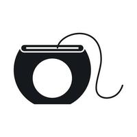 Dental floss icon, simple style vector