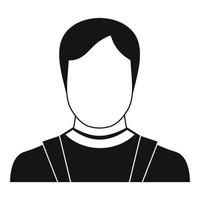 Man avatar icon vector simple