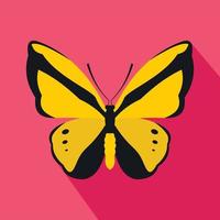 Butterfly icon, flat style vector