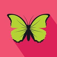 icono de mariposa, estilo plano vector