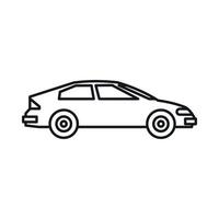 Car icon, outline style vector