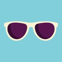 Sun glasses icon, flat style vector