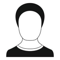 Man avatar icon vector simple