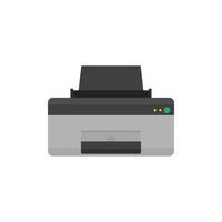 Home printer icon, flat style vector