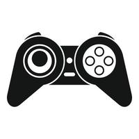 Retro game joystick icon, simple style vector