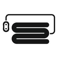 Electric blanket icon, simple style vector