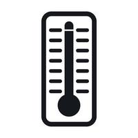 Thermometer indicates high temperature icon vector