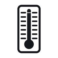 Thermometer indicates high temperature icon vector