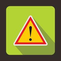 Warning attention sign with exclamation mark icon vector