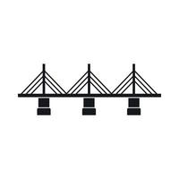 Bridge icon, simple style vector