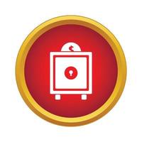Safe icon, simple style vector