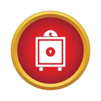 Safe icon, simple style vector