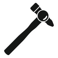Hammer tool icon, simple style vector