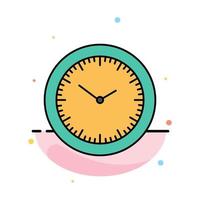 Time Watch Minutes Timer Abstract Flat Color Icon Template vector