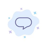 Twitter Chat Chatting Blue Icon on Abstract Cloud Background vector