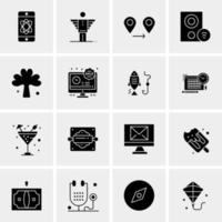 16 Universal Business Icons Vector Creative Icon Illustration to use in web and Mobile Related project