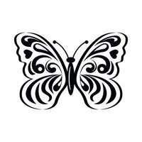 Butterfly with abstract patterning on wings icon vector