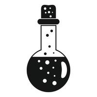 Chemistry potion icon, simple style vector