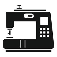 Modern sew machine icon, simple style vector