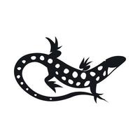 Lizard icon, simple style vector