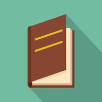 Book ajar icon, flat style vector