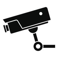 Security camera icon, simple style vector