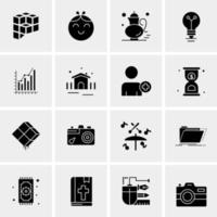 16 Universal Business Icons Vector Creative Icon Illustration to use in web and Mobile Related project