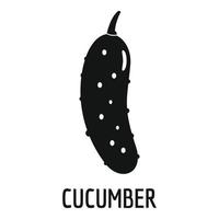 Cucumber icon, simple style. vector