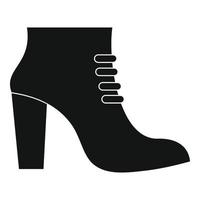 mujer zapatos icono vector simple