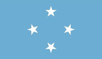 imagen de la bandera de micronesia vector