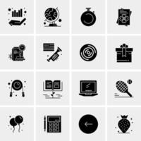 16 Universal Business Icons Vector Creative Icon Illustration to use in web and Mobile Related project