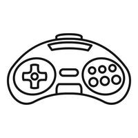 Videogame controller icon, outline style vector