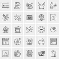 25 Universal Business Icons Vector Creative Icon Illustration to use in web and Mobile Related project