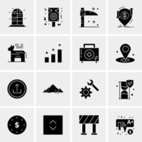 16 Universal Business Icons Vector Creative Icon Illustration to use in web and Mobile Related project