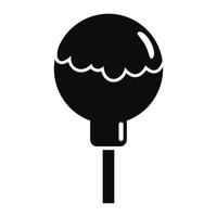 Choco lollipop icon, simple style vector