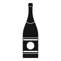Elite champagne icon, simple style vector