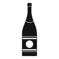 Elite champagne icon, simple style vector